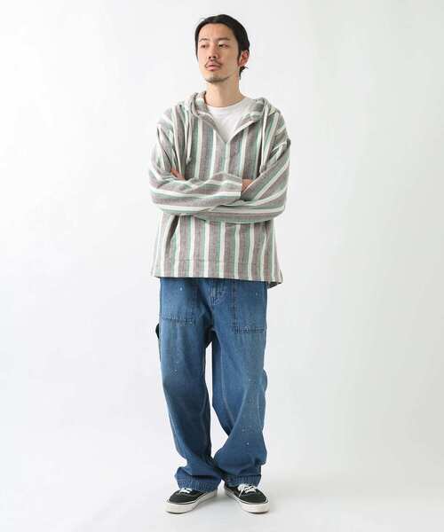 URBAN RESEARCH Sonny Label(アーバンリサーチサニーレーベル)の「マルチストライプメキシカンパーカー(パーカー・メンズ・ブルー系その他/イエロー系その他/グリーン系その他・LARGE/MEDIUM)」の17枚目の写真