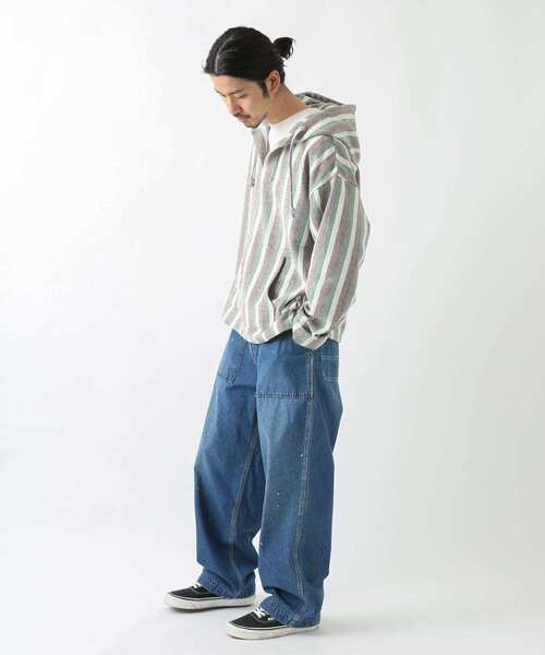 URBAN RESEARCH Sonny Label(アーバンリサーチサニーレーベル)の「マルチストライプメキシカンパーカー(パーカー・メンズ・ブルー系その他/イエロー系その他/グリーン系その他・LARGE/MEDIUM)」の18枚目の写真