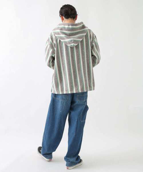 URBAN RESEARCH Sonny Label(アーバンリサーチサニーレーベル)の「マルチストライプメキシカンパーカー(パーカー・メンズ・ブルー系その他/イエロー系その他/グリーン系その他・LARGE/MEDIUM)」の19枚目の写真