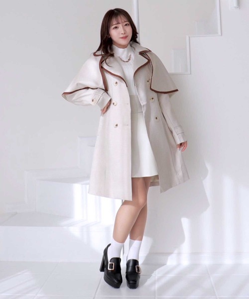 TITTY&CO.(ティティーアンドコー)の「【TITTY&CO.】ケープ付きトレンチコート(トレンチコート・レディース・ブラック系その他/ブラウン系その他・FREE)」の20枚目の写真