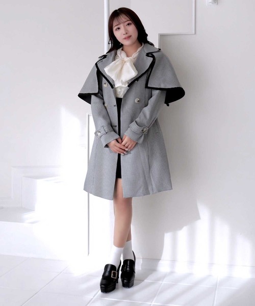 TITTY&CO.(ティティーアンドコー)の「【TITTY&CO.】ケープ付きトレンチコート(トレンチコート・レディース・ブラック系その他/ブラウン系その他・FREE)」の9枚目の写真