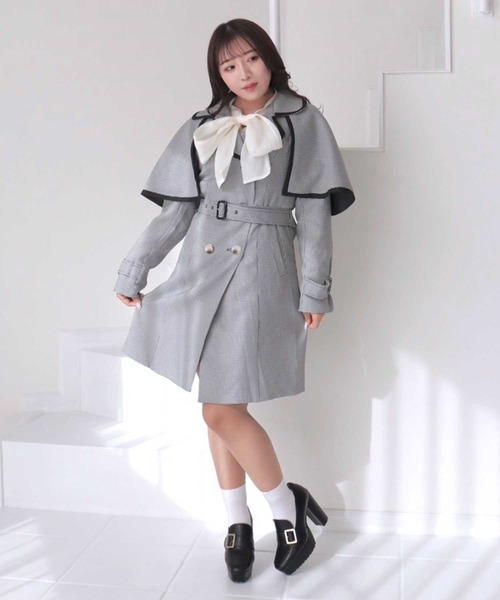 TITTY&CO.(ティティーアンドコー)の「【TITTY&CO.】ケープ付きトレンチコート(トレンチコート・レディース・ブラック系その他/ブラウン系その他・FREE)」の12枚目の写真