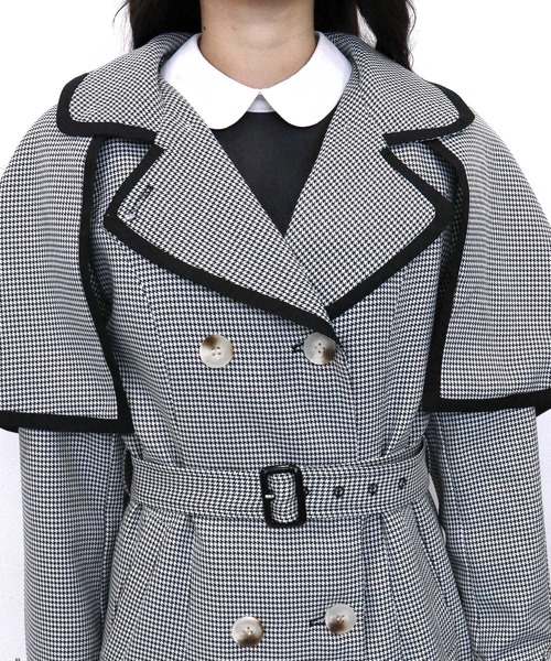 TITTY&CO.(ティティーアンドコー)の「【TITTY&CO.】ケープ付きトレンチコート(トレンチコート・レディース・ブラック系その他/ブラウン系その他・FREE)」の8枚目の写真