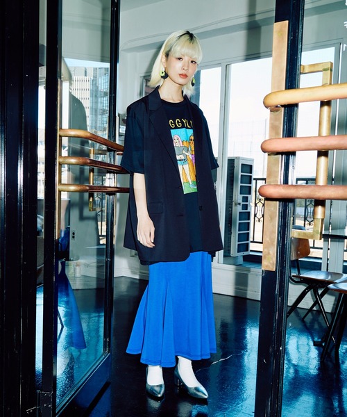 PUNYUS(プニュズ)の「DOGGYLIFEビッグTシャツ(Tシャツ/カットソー・レディース・ブラック/ホワイト・3/4)」の12枚目の写真