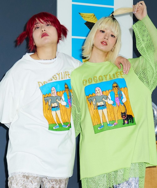 PUNYUS（プニュズ）の「DOGGYLIFEビッグTシャツ（Tシャツ