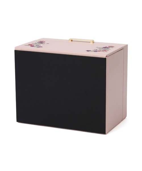 セール】エンブロイダリーフラワー ジュエリーボックス L ピンク（収納