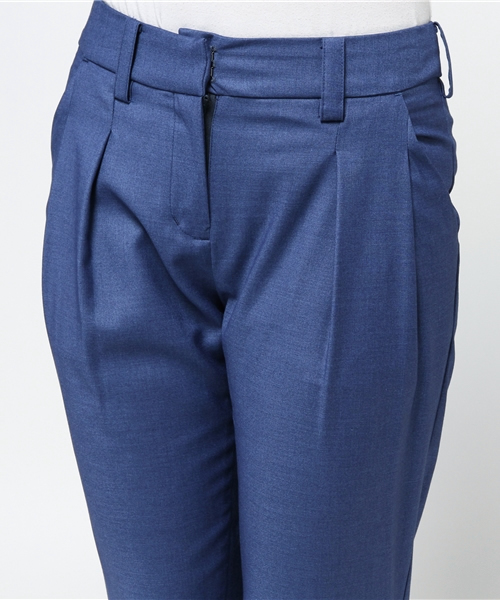 DouDou（ドゥドゥ）の「【DouDou】T/Rギャバタックパンツ（その他パンツ・レディース・ブルー/ライトブルー・36/38）」の6枚目の写真