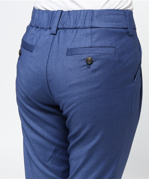 DouDou（ドゥドゥ）の「【DouDou】T/Rギャバタックパンツ（その他パンツ・レディース・ブルー/ライトブルー・36/38）」の7枚目の写真