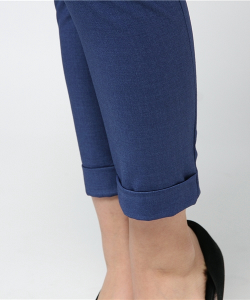 DouDou（ドゥドゥ）の「【DouDou】T/Rギャバタックパンツ（その他パンツ・レディース・ブルー/ライトブルー・36/38）」の9枚目の写真