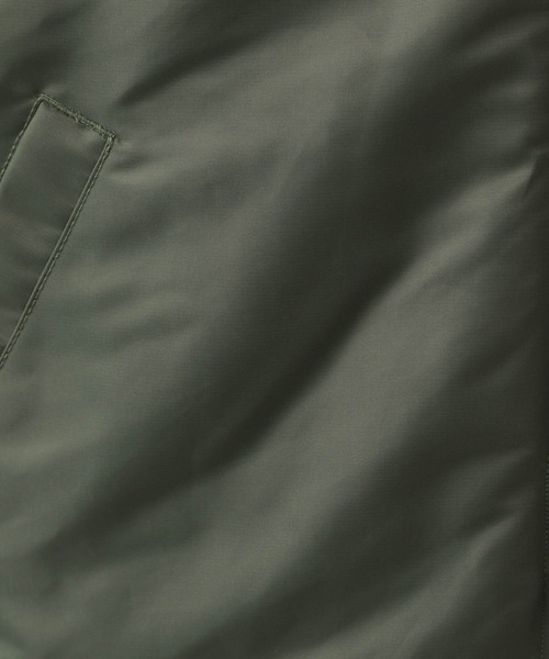 BAYFLOW（ベイフロー）の「MA-1中綿ベスト（ダウンベスト・メンズ・ライトオリーブ/ブラック・MEDIUM/LARGE）」の15枚目の写真