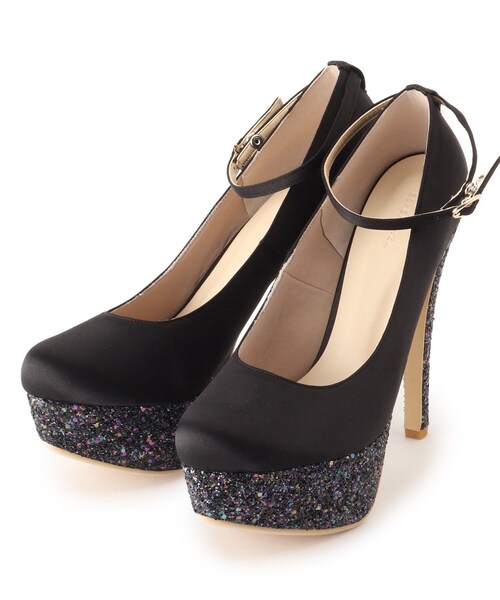 ESPERANZA(エスペランサ)の「厚底3WAYグリッター超ハイヒールパンプス(パンプス・レディース・ピンク系9/ベージュ系8/ブラック系8・21.5cm/22.0cm/22.5cm/23.0cm/23.5cm/24.0cm/24.5cm/25.0cm)」の4枚目の写真