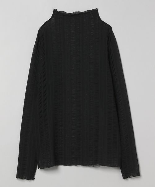 JEANASIS（ジーナシス）の「シャーリングシアーLS TEE/191662（Tシャツ/カットソー・レディース・ブルー/ブラック/ホワイト/イエロー・FREE）」の17枚目の写真