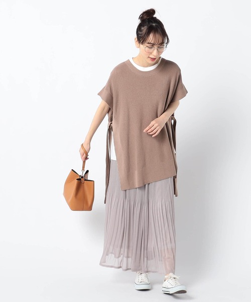 Grand PARK(グランドパーク)の「消しプリーツ 楊柳シフォンスカート(スカート・レディース・ブラック/ブラウン/ライトグレー/パープル・FREE)」の6枚目の写真