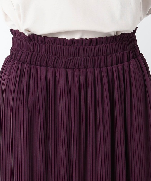 Grand PARK(グランドパーク)の「消しプリーツ 楊柳シフォンスカート(スカート・レディース・ブラック/ブラウン/ライトグレー/パープル・FREE)」の11枚目の写真