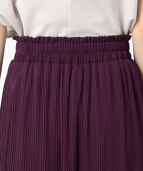 Grand PARK(グランドパーク)の「消しプリーツ 楊柳シフォンスカート(スカート・レディース・ブラック/ブラウン/ライトグレー/パープル・FREE)」の12枚目の写真