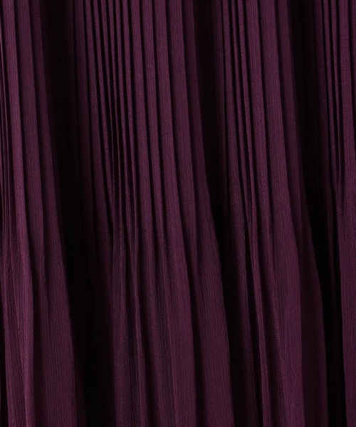 Grand PARK(グランドパーク)の「消しプリーツ 楊柳シフォンスカート(スカート・レディース・ブラック/ブラウン/ライトグレー/パープル・FREE)」の17枚目の写真