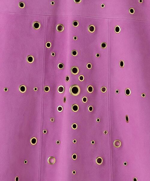 Steven Alan（スティーブンアラン）の「＜forte_forte＞SUEDE STUDS CAPE/ケープ（ポンチョ・レディース・パープル・1）」の10枚目の写真