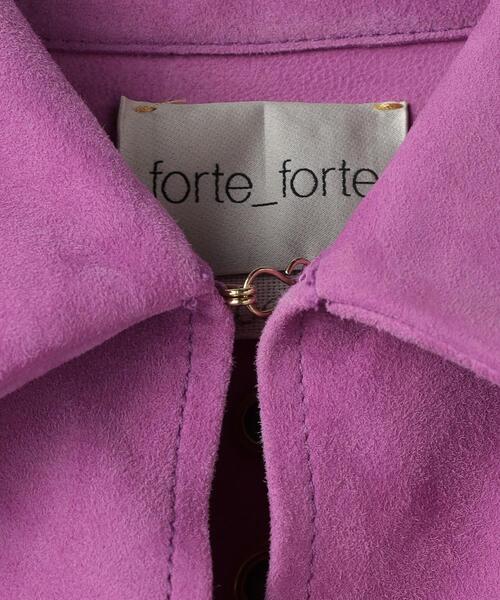 Steven Alan（スティーブンアラン）の「＜forte_forte＞SUEDE STUDS CAPE/ケープ（ポンチョ・レディース・パープル・1）」の9枚目の写真