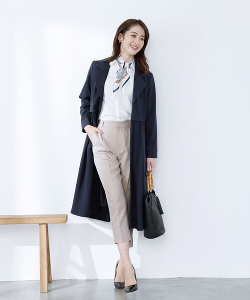 Tiaclasse(ティアクラッセ)の「【洗える】スリットテーパードパンツ(その他パンツ・レディース・ネイビー/ライム/グレイッシュベージュ/ブラック/ブルー・XL/XXL)」の22枚目の写真