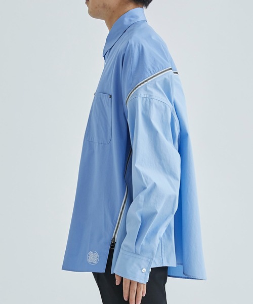 FACETASM /ファセッタズム】ZIPPED PLAIN SHIRT（シャツ/ブラウス 