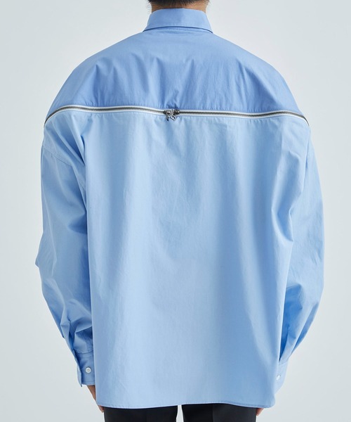 FACETASM ファセッタズム ドット　フリルシャツ　日本製 M28 FACETASM/ファセッタズム/SLEEVE PANEL BIG HEART SHIRT/NAT-SH-M01