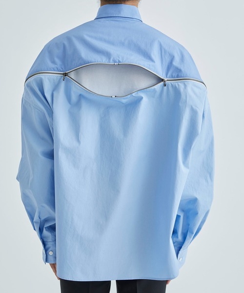 FACETASM /ファセッタズム】ZIPPED PLAIN SHIRT（シャツ/ブラウス