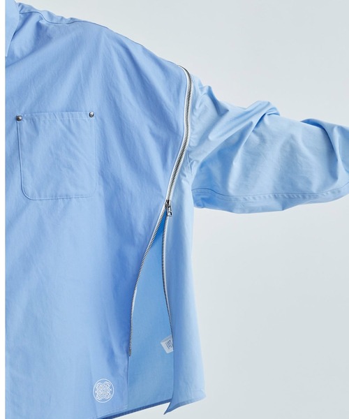 FACETASM /ファセッタズム】ZIPPED PLAIN SHIRT（シャツ/ブラウス