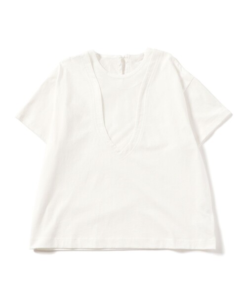 Ray BEAMS(レイビームス)の「Ray BEAMS / ヨーク メッシュ キリカエ Tシャツ(Tシャツ/カットソー・レディース・ホワイト/ブラック・ONE SIZE)」の21枚目の写真