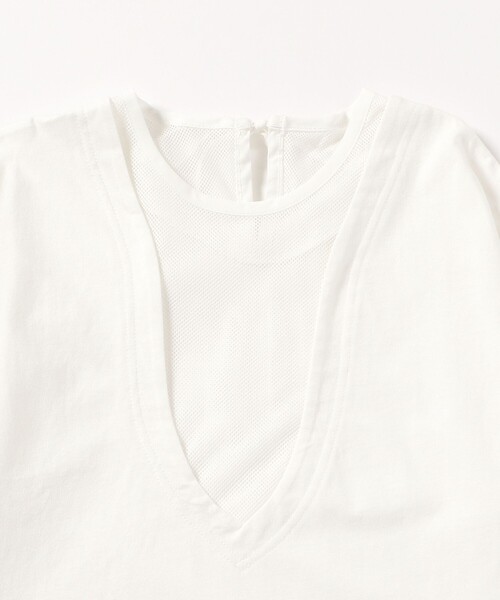 Ray BEAMS(レイビームス)の「Ray BEAMS / ヨーク メッシュ キリカエ Tシャツ(Tシャツ/カットソー・レディース・ホワイト/ブラック・ONE SIZE)」の22枚目の写真