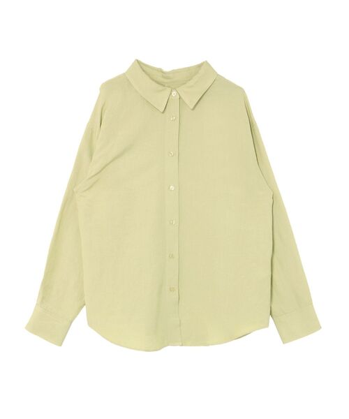 LAGUNAMOON（ラグナムーン）の「リネンオーバーシャツ（シャツ/ブラウス・レディース・ホワイト/ネイビー/ライトグリーン・FREE）」の16枚目の写真