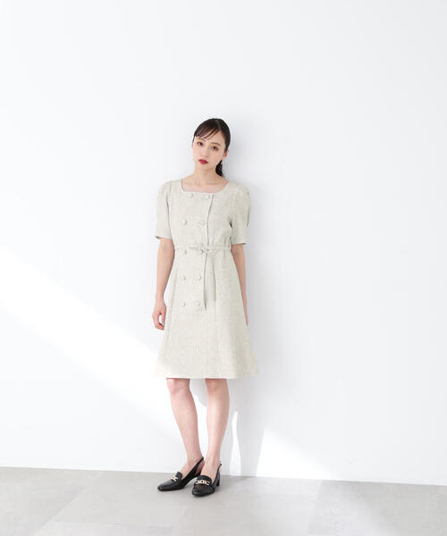 JILLSTUARTダブルブレストツイードミニワンピース ◇ダブルブレストツイードミニワンピース | ジル バイ ジル