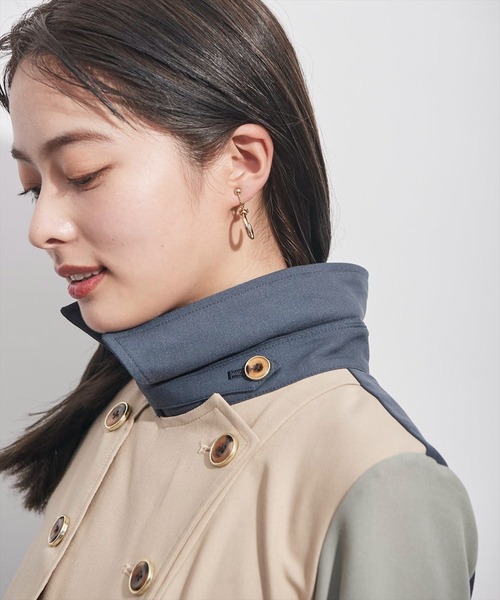 REDYAZEL(レディアゼル)の「カラーブロックトレンチワンピース(ワンピース・レディース・カーキ/ミント/ベージュ・SMALL/MEDIUM)」の14枚目の写真