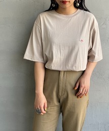 [DANTON/ダントン] ワンポイントロゴ クルーネックTシャツ