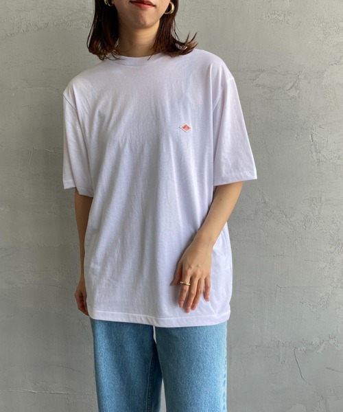 DANTON/ダントン] ワンポイントロゴ クルーネックTシャツ（T