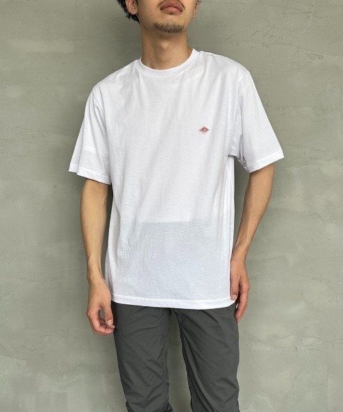 DANTON/ダントン] ワンポイントロゴ クルーネックTシャツ（T