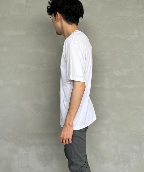 DANTON/ダントン] ワンポイントロゴ クルーネックTシャツ（T