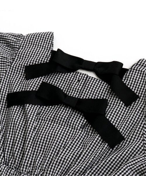 algy（アルジー）の「バックりぼんワンピ&シアーロンTセット（ワンピース・キッズ・ブラック/サックスブルー・MEDIUM/X-SMALL/SMALL/XX-SMALL）」の14枚目の写真