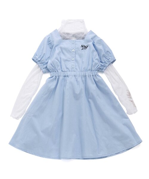 algy（アルジー）の「バックりぼんワンピ&シアーロンTセット（ワンピース・キッズ・ブラック/サックスブルー・MEDIUM/X-SMALL/SMALL/XX-SMALL）」の17枚目の写真