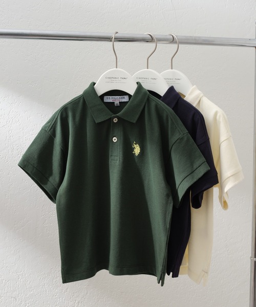 U.S. POLO ASSN.(ユーエスポロアッスン)の「【KIDS】【U.S. POLO ASSN/ユーエスポロアッスン】ワンポイント刺繍カノコオーバーサイズポロシャツ(ポロシャツ・キッズ・ダークグリーン/ネイビー/オフホワイト・120/140/150/100)」の5枚目の写真