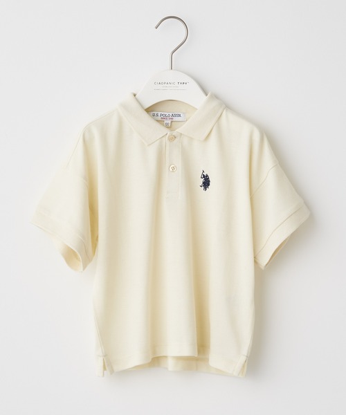U.S. POLO ASSN.(ユーエスポロアッスン)の「【KIDS】【U.S. POLO ASSN/ユーエスポロアッスン】ワンポイント刺繍カノコオーバーサイズポロシャツ(ポロシャツ・キッズ・ダークグリーン/ネイビー/オフホワイト・120/140/150/100)」の8枚目の写真