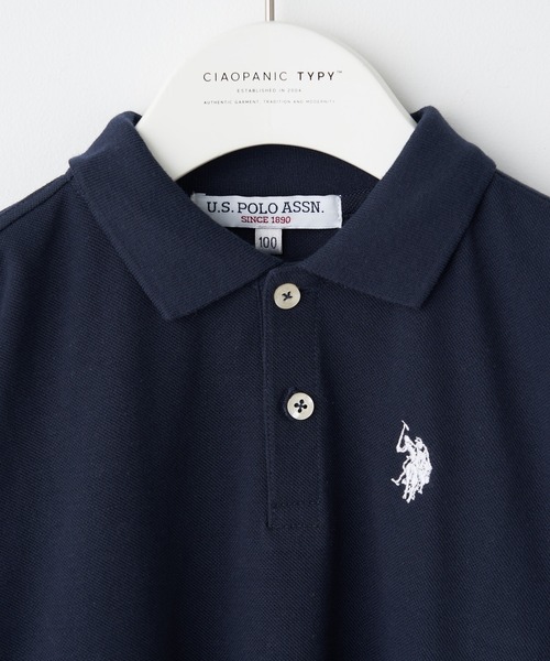 U.S. POLO ASSN.(ユーエスポロアッスン)の「【KIDS】【U.S. POLO ASSN/ユーエスポロアッスン】ワンポイント刺繍カノコオーバーサイズポロシャツ(ポロシャツ・キッズ・ダークグリーン/ネイビー/オフホワイト・120/140/150/100)」の11枚目の写真