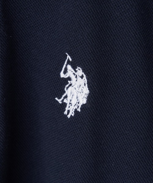U.S. POLO ASSN.(ユーエスポロアッスン)の「【KIDS】【U.S. POLO ASSN/ユーエスポロアッスン】ワンポイント刺繍カノコオーバーサイズポロシャツ(ポロシャツ・キッズ・ダークグリーン/ネイビー/オフホワイト・120/140/150/100)」の12枚目の写真