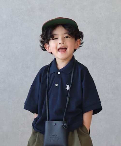 U.S. POLO ASSN.(ユーエスポロアッスン)の「【KIDS】【U.S. POLO ASSN/ユーエスポロアッスン】ワンポイント刺繍カノコオーバーサイズポロシャツ(ポロシャツ・キッズ・ダークグリーン/ネイビー/オフホワイト・120/140/150/100)」の19枚目の写真