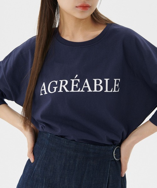 coca(coca)(コカ)の「綺麗見え天竺ビッグシルエットTシャツ(Tシャツ/カットソー・レディース・B/D/A/C・ONE SIZE)」の1枚目の写真