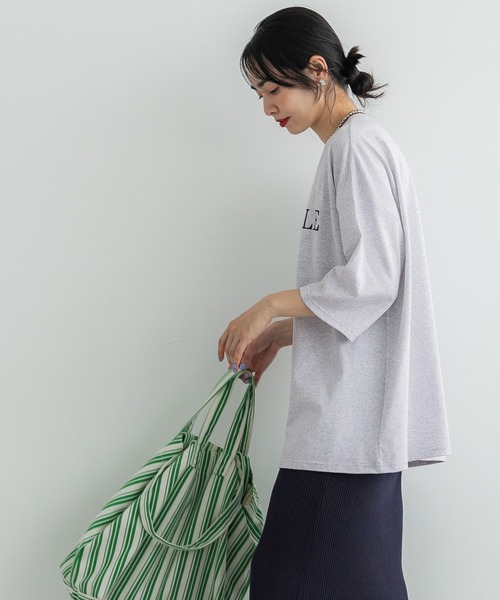 coca(coca)(コカ)の「綺麗見え天竺ビッグシルエットTシャツ(Tシャツ/カットソー・レディース・B/D/A/C・ONE SIZE)」の6枚目の写真