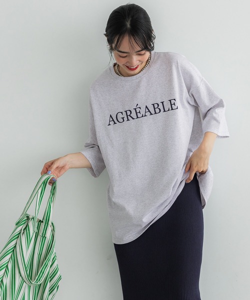 coca(coca)(コカ)の「綺麗見え天竺ビッグシルエットTシャツ(Tシャツ/カットソー・レディース・B/D/A/C・ONE SIZE)」の8枚目の写真