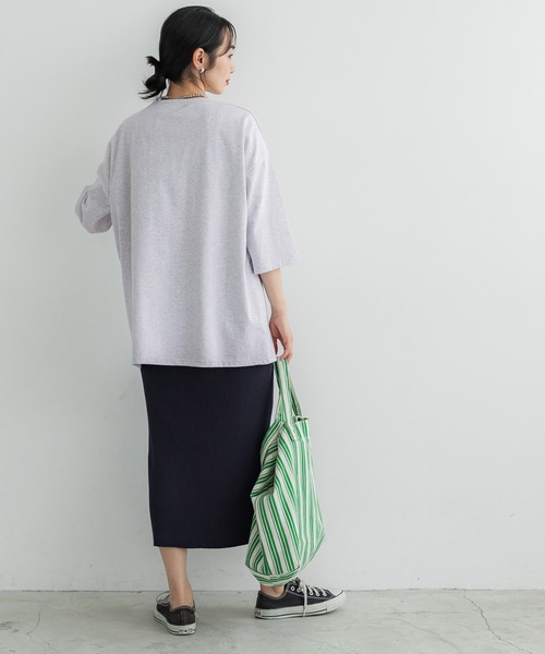 coca(coca)(コカ)の「綺麗見え天竺ビッグシルエットTシャツ(Tシャツ/カットソー・レディース・B/D/A/C・ONE SIZE)」の9枚目の写真