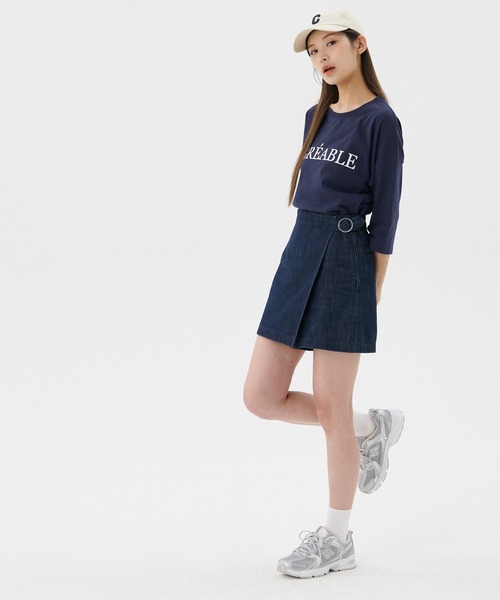 coca(coca)(コカ)の「綺麗見え天竺ビッグシルエットTシャツ(Tシャツ/カットソー・レディース・B/D/A/C・ONE SIZE)」の11枚目の写真