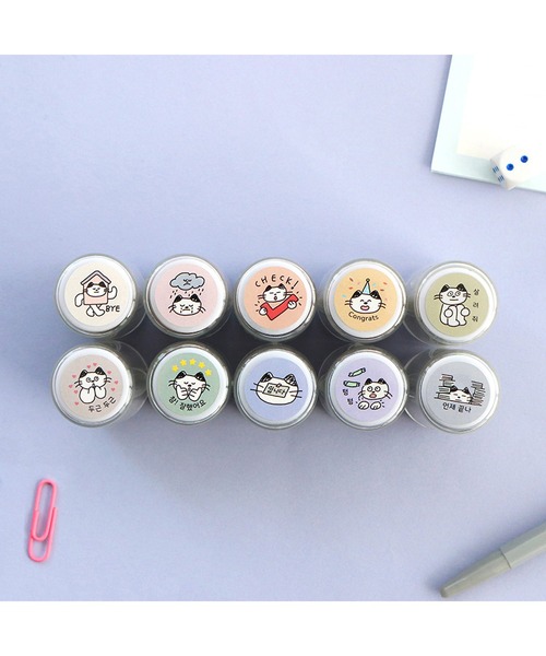 MARK'S（マークス）の「アイコニック スタンプ・ネコ（ステーショナリー・レディース・B/G/C/D/F/A/J/E/H/I・FREE）」の13枚目の写真