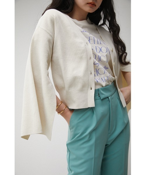 セール】SLEEVE SLIT KNIT CARDIGAN/スリーブスリットニット